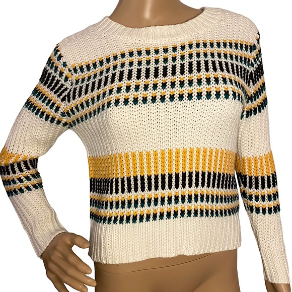 CHELSEA & VIOLET | GIRLSโ STRIPED SWEATER SZ L - Picture 3 of 11